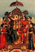 Raja Ravi Varma Asthasiddi oil painting